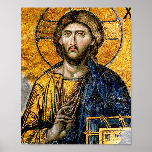 Poster Christ Pantocrator Mosaic (Devant)