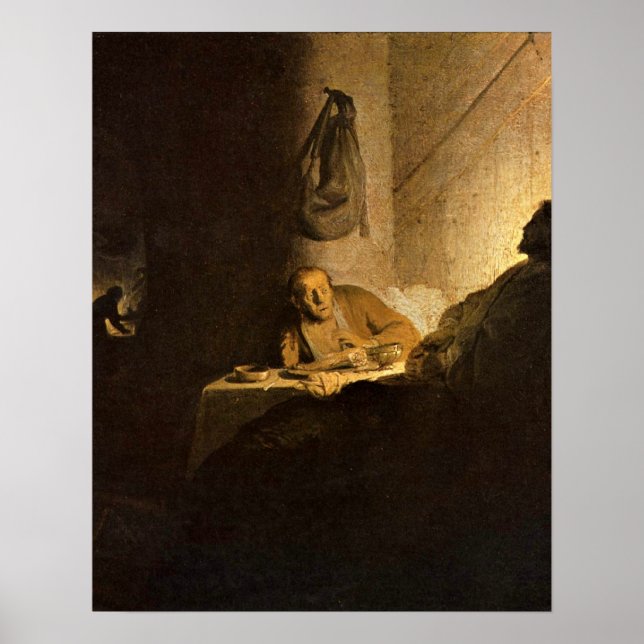 Poster Christ par Rembrandt Harmenszoon van Rijn (Devant)