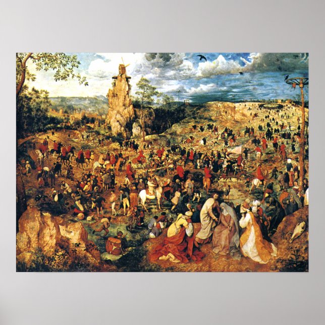 Poster Christ porter la croix Pieter Bruegel l'Ancien (Devant)