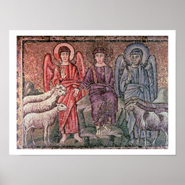 Poster Christ Sépare le mouton des chèvres, 6e cen (Devant)