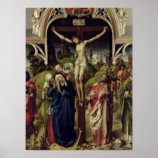 Poster Christ sur la Croix, les saintes femmes (Devant)