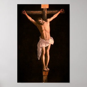 Poster Christ sur la croix par Francisco De Zurbarán