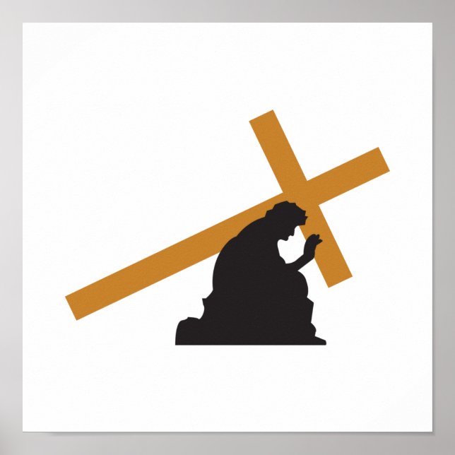 Poster Christ transportant la croix (Devant)