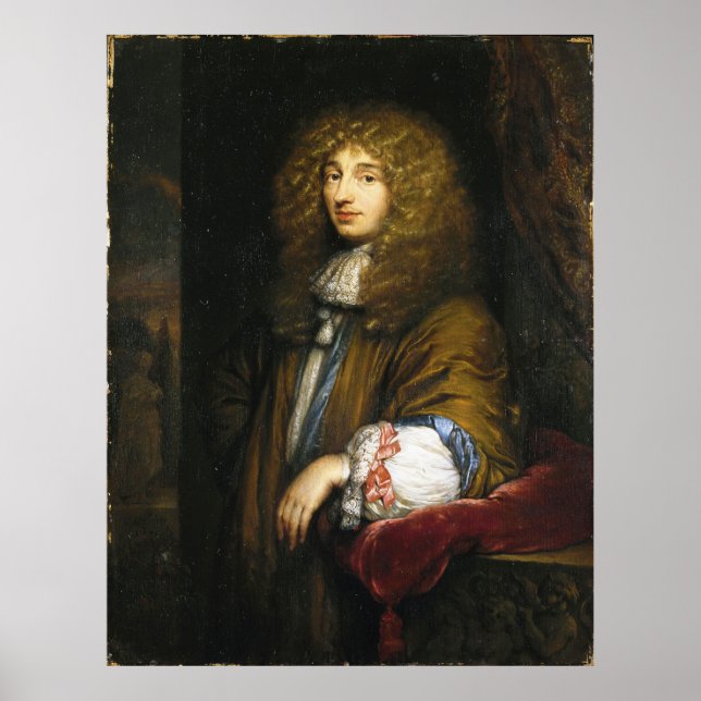 Poster Christiaan Huygens Portrait par Bernard Vaillant (Devant)