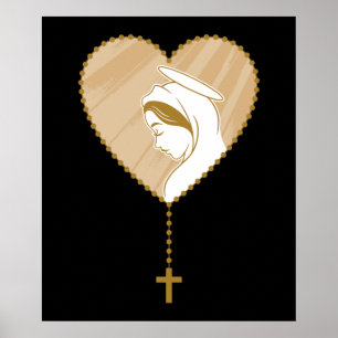 Poster Christian Holy Rosary