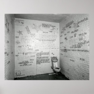 POSTER CHRISTIAN JAIL CELL GRAFFITI