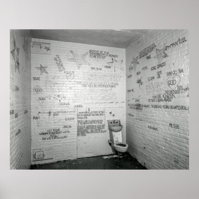 POSTER CHRISTIAN JAIL CELL GRAFFITI (Devant)