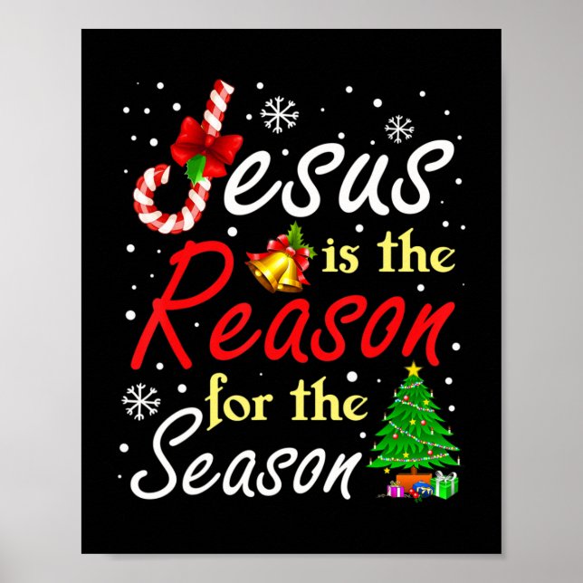Poster Christian Jésus La Raison Noël Stuf Stocker (Devant)