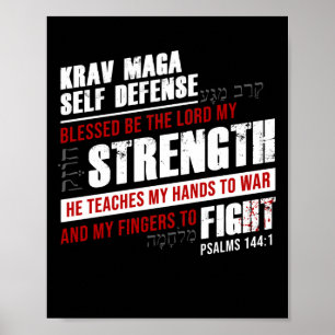Poster Christian Krav Maga Self-Defence: L'Éternel ensei