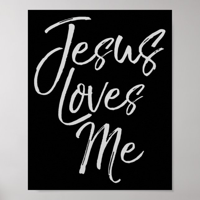 Poster Christian Love Quote Gift For New Believers Jesus  (Devant)