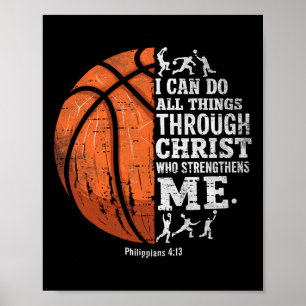 Poster Christian Sketll I Can Do All Things Religious Fai