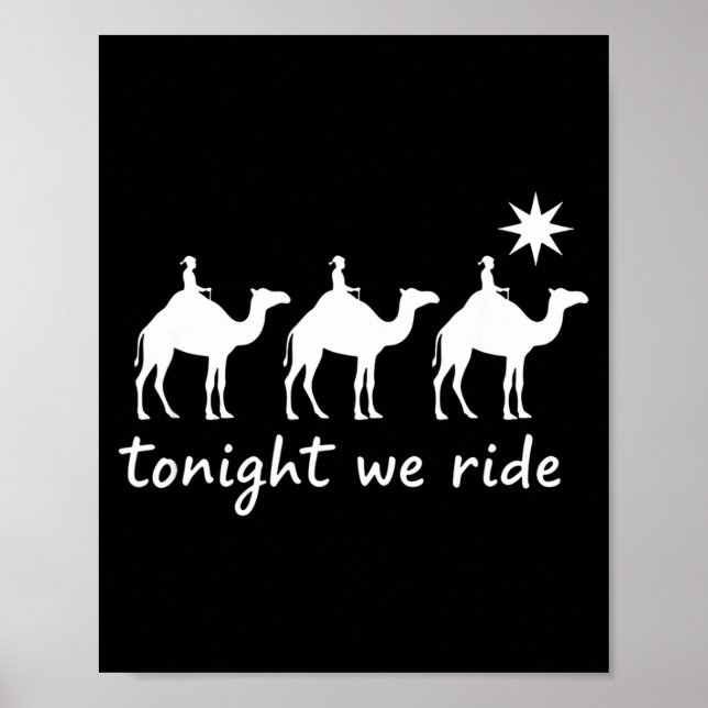 Poster Christian Tonight We Ride Three Wise Men Christmas (Devant)