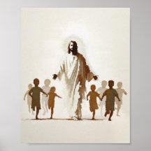 Christian Watercolor Wall Art Laissez Les Enfants