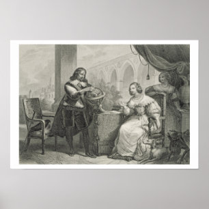 Poster Christina (1626-89) Reine de Suède, d'une série