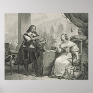 Poster Christina (1626-89) Reine de Suède, d'une série