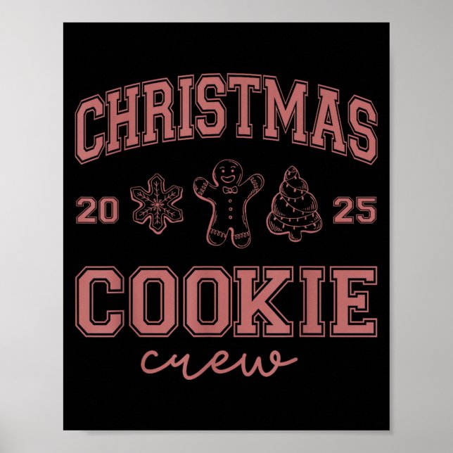 Poster Christmas 2025 Cookie Crew Gingerbread Funny Chris (Devant)