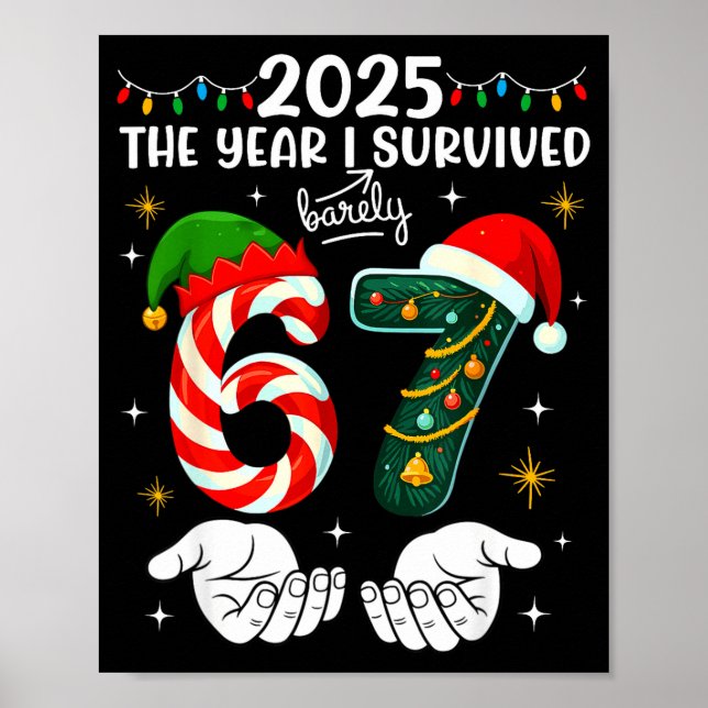 Poster Christmas 2025 The Year I Barely Survived Six Seve (Devant)