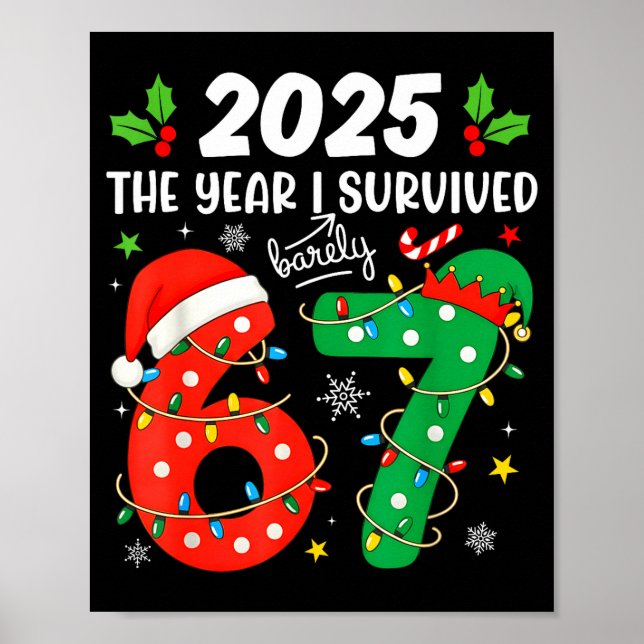 Poster Christmas 2025 The Year I Barely Survived Six Seve (Devant)