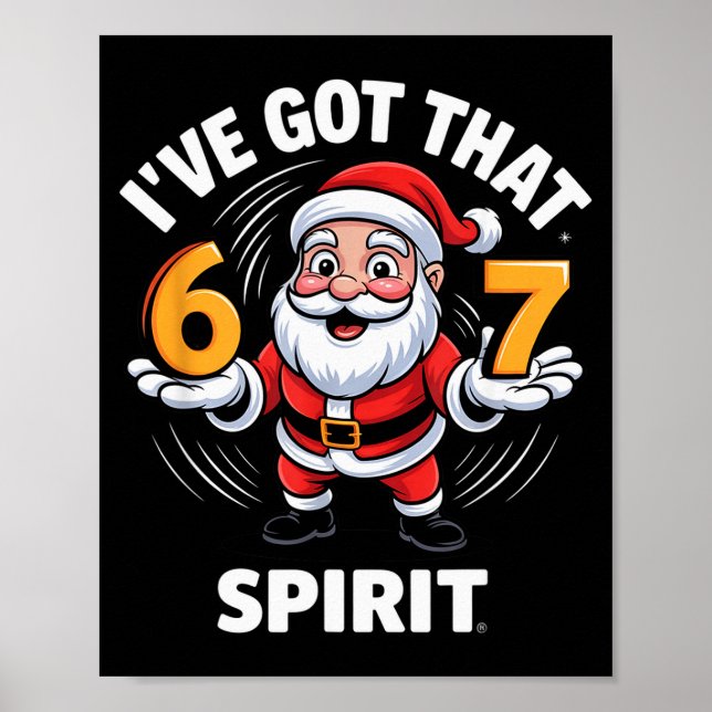 Poster Christmas 67 Funny Xmas Six Seven Ugly Sweater 6-7 (Devant)