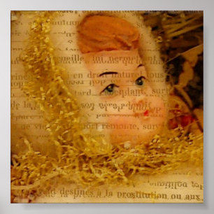 Poster Christmas Angel With Texture