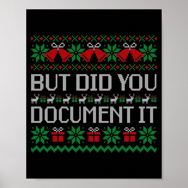 Poster Christmas But Did You Doent It Ugly Office Party S (Devant)