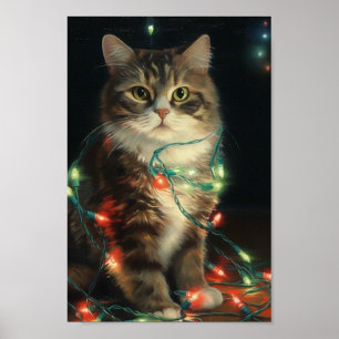 Poster Christmas Cat
