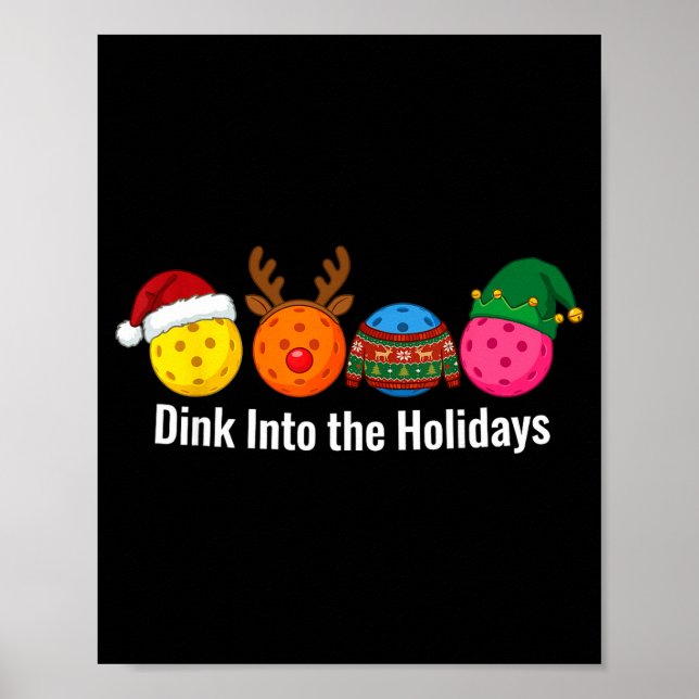 Poster Christmas Ckleball Santa Reindeer Elf Ugly Xmas Sw (Devant)