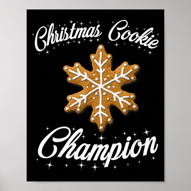 Poster Christmas Cookie Chamon Baker  (Devant)