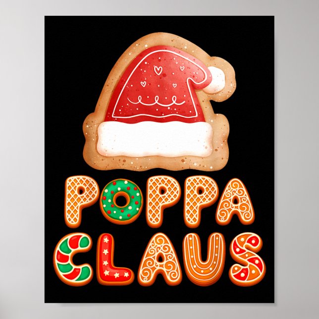 Poster Christmas Cookies Baking Ppa Claus Family Matching (Devant)