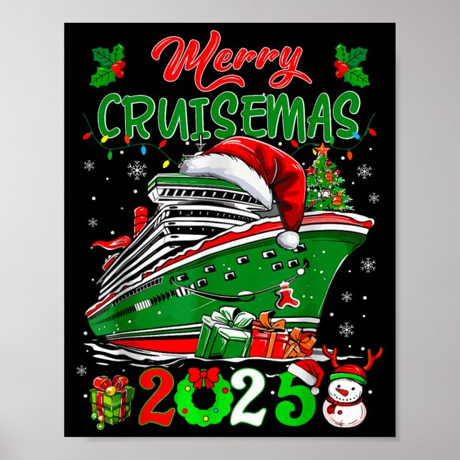 Poster Christmas Cruise 2025 Making Memories For A Lifeti (Devant)