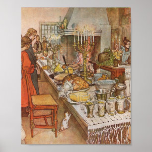 Poster Christmas Eve Julaftonen Par Carl Larsson
