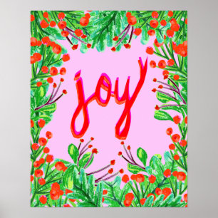 Poster Christmas Foliage - Joy