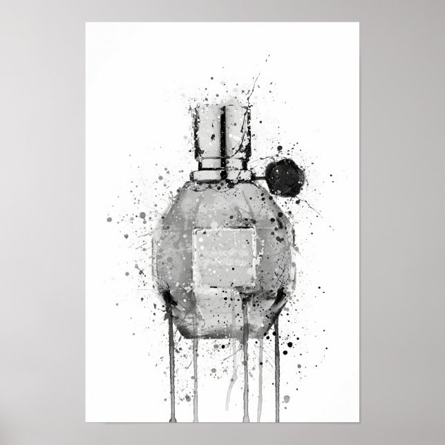 Poster Christmas Gift Fragrance Bottle 'Miss Mauve' (Devant)