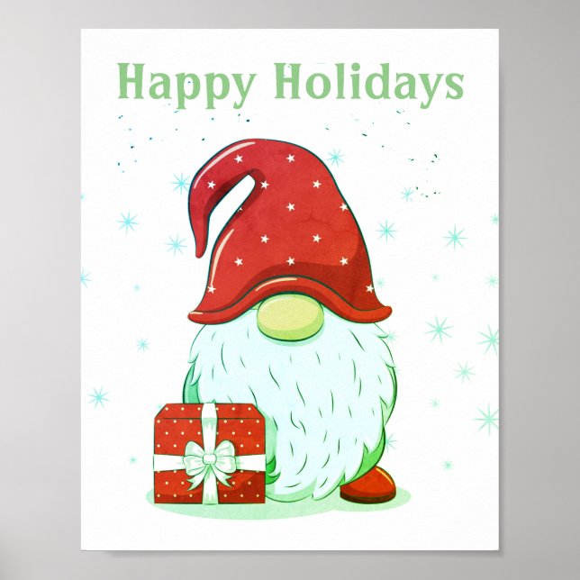 Poster Christmas Gnome (Devant)