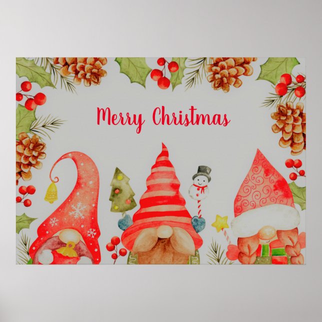Poster Christmas Gnome (Devant)