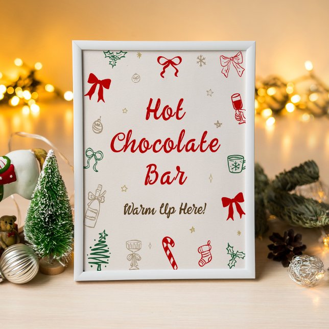 Poster Christmas Hot Chocolate Bar (Créateur téléchargé)
