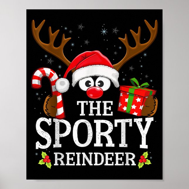 Poster Christmas Matching The Srty Reindeer Family  (Devant)