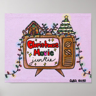 Poster Christmas Movie Junkie 2025 10x8