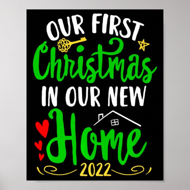 Poster Christmas New Home Xmas Homeowner Our First Apartm (Devant)
