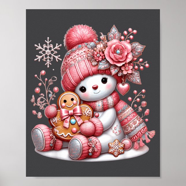 Poster Christmas Snowperson  (Devant)