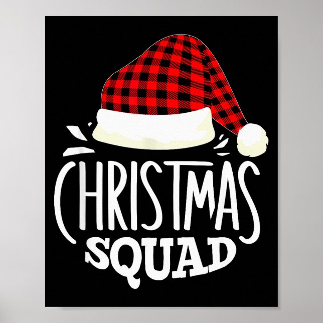 Poster Christmas Squad Family Group Matching Christmas Pa (Devant)