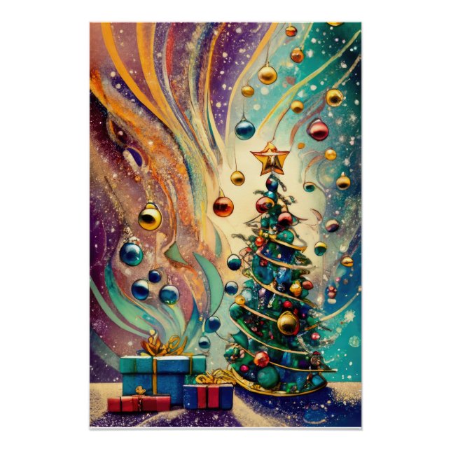 Poster Christmas tree (Devant)