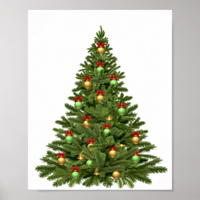 Poster Christmas Tree Holidays Christmas Bauble (Devant)