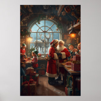 Poster Christmas Workshop with Santa and Mrs Claus