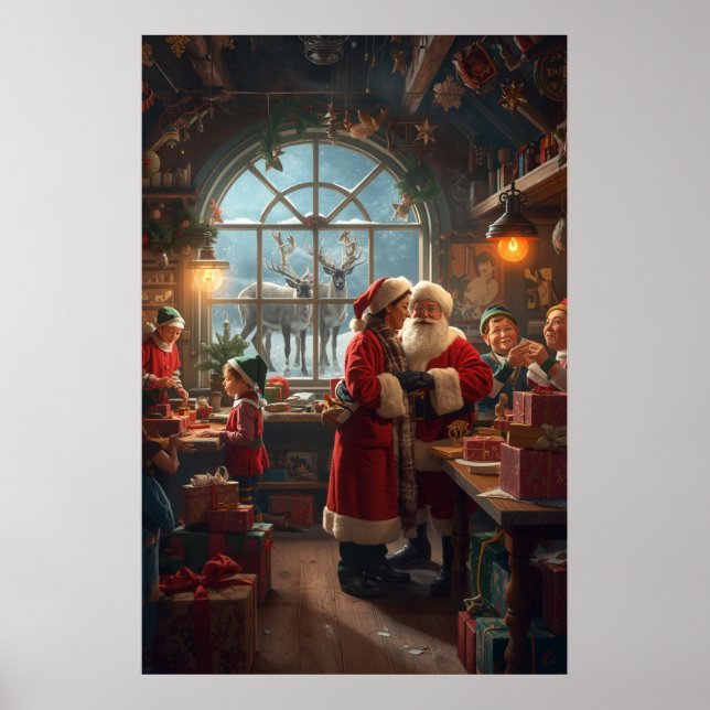 Poster Christmas Workshop with Santa and Mrs Claus (Devant)