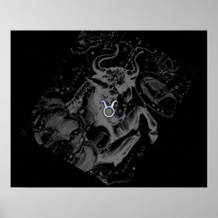 Poster Chrome comme Taurus Zodiac Connexion Hevelius