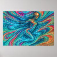 “Chromisca” - Portrait d'enchanteresse fluide