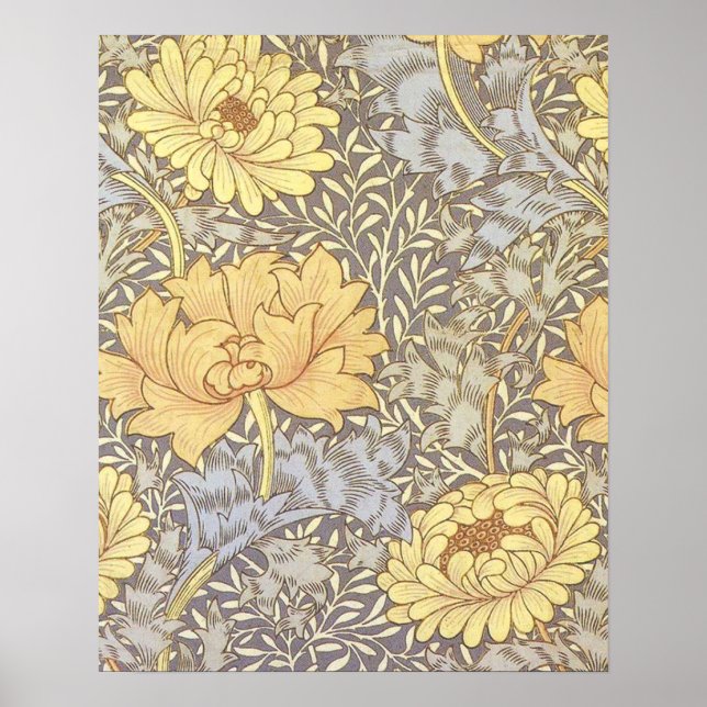 Poster Chrysanthème jolie fleur de William Morris (Devant)