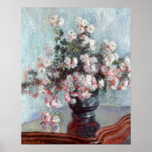 Poster Chrysanthèmes (1882) par Claude Monet