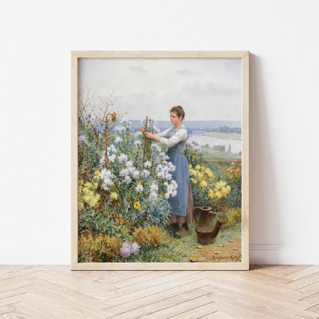 Poster Chrysanthèmes | Daniel Ridgway Knight (Créateur téléchargé)
